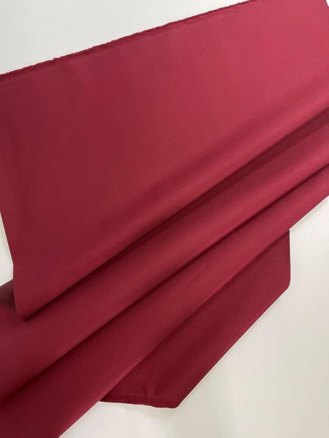 Mybecca Canvas Marine Fabric 600 Denier Indoor/Outdoor Burgundy 1 Yard (36" x 56")(Cut Folded & Separately by Prime)