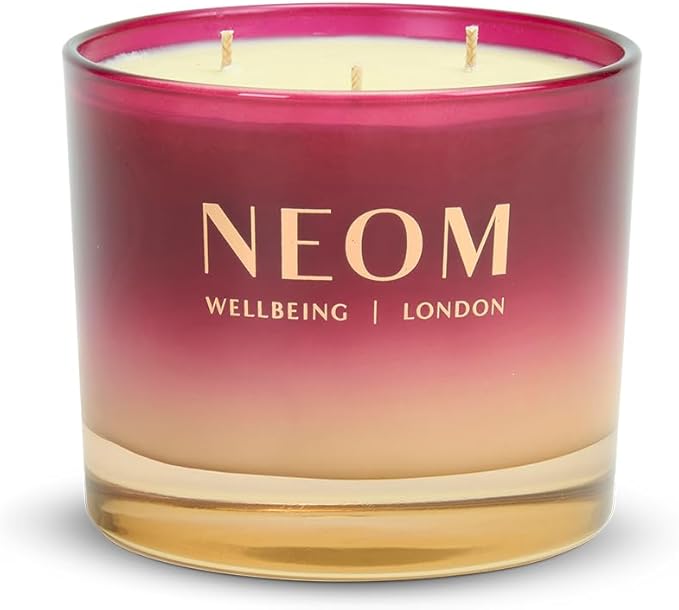 NEOM Christmas Wish Candle, 3 Wick | Mandarin, Cinnamon & Tonka Bean I Made with 100% Naturally derived Wax I Designed to Help You Relax and Unwind I Expertly Blended I Hand Finished