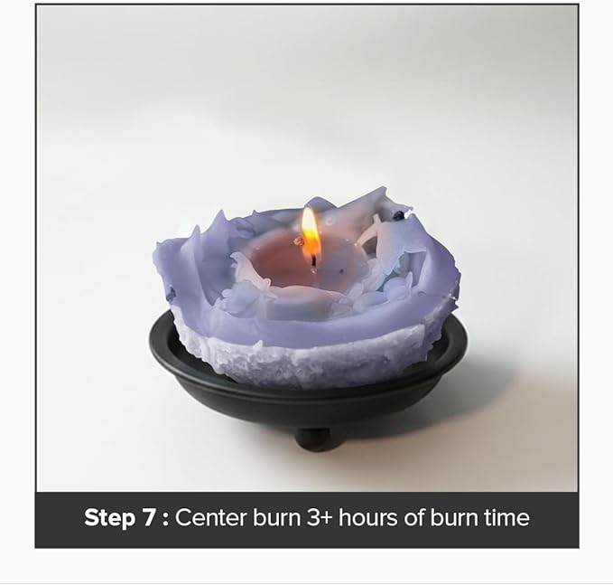 LUMINORA Spiral Scented Candle for Women & Men | Hand-Crafted Decorative Soy Wax Candle | Decor Wick Flower | Unique Twisted Spiral Burn Design | Aromatherapy Candle | Languid | (Lavender Scent)