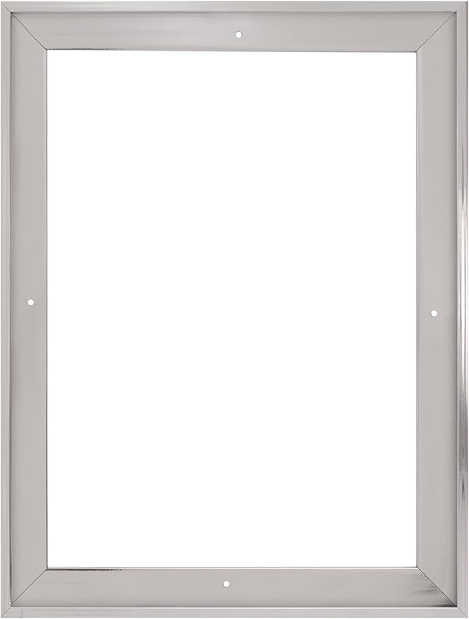 Pixy Canvas Floater Frame 8x16 for 1-1/2 (1.5) inch Deep Canvas Paintings/Canvas Prints/Wood Canvas Panels/Wall Art/Wall Decor/Home Decor/Artwork (Chrome, 8 x 16 inch, Portrait)