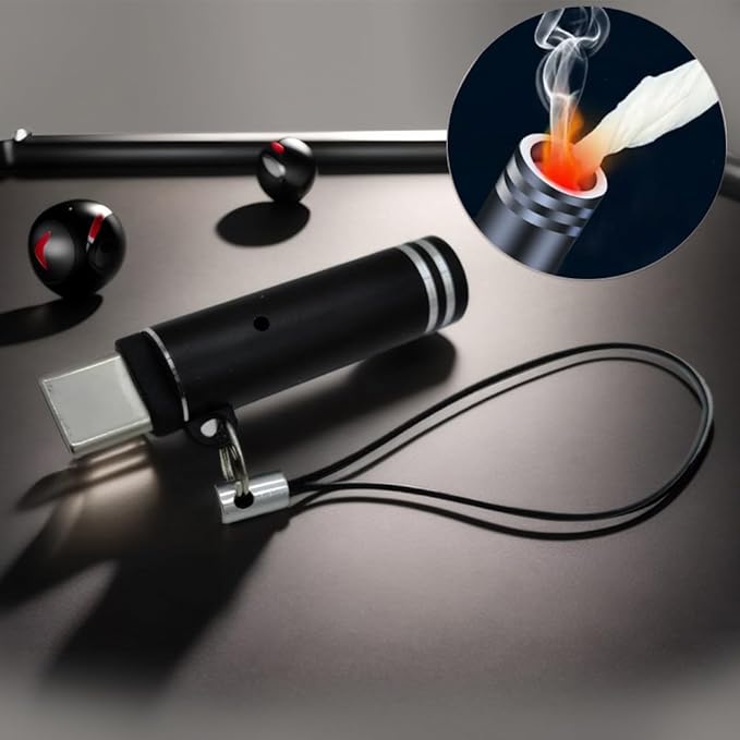 Blowing it I Electric Lighter USB C, Windproof Lighter for Phone, Plug in Phone and Blow to Work, Automatically Turn Off After 10 Seconds, No Need Charging, ONLY for Smart Phone with USB-C Port