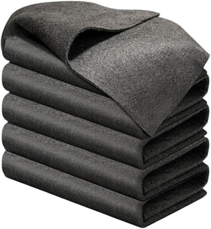 Thickened Magic Cleaning Cloth, 2026 New Streak Free Reusable Microfiber Rag, Multipurpose Miracle Rags Absorbent Microfiber Cleaning Cloth for Kitchen, Window and Car Glass (5, 12x12in) (5, 8x12in)
