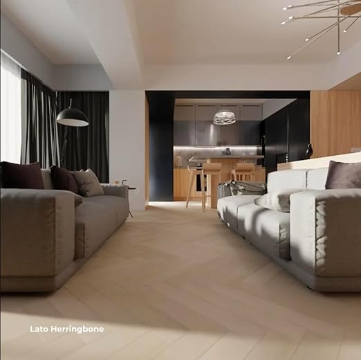 Flooret Luxury Vinyl Plank Flooring Herringbone Bestsellers Sample Kit | 6 Pieces of 12" Cut Samples from Real Planks | DIY Click Installation, 40 Mil Wear Layer, Waterproof and Scratch Resistant LVP