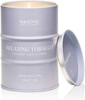 M&SENSE Tobacco Vanilla Scented Candles Natural Non Toxic, Aromatherapy Candle for Stress Relief Meditation Relaxing, Housewarming Gifts for Women Men, 11.3oz 70 Hour Long Burning