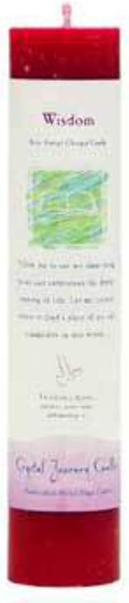 CRYSTAL JOURNEY Candle Pillar Wisdom, 1 EA