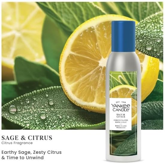 Yankee Candle Concentrated Room Spray Variety Pack, Summer Evening Collection - Odor Eliminating Air Freshener for Home and Bathroom, 1.5 oz (Pack of 3)