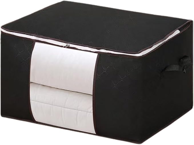 Generic Heavy Duty Moving Bags, Moving Boxes with Reinforced Handles ＆ Premium Double Zippers, 2024 New Storage Tote for Space Saving, Packing ＆ Moving Storage, Black