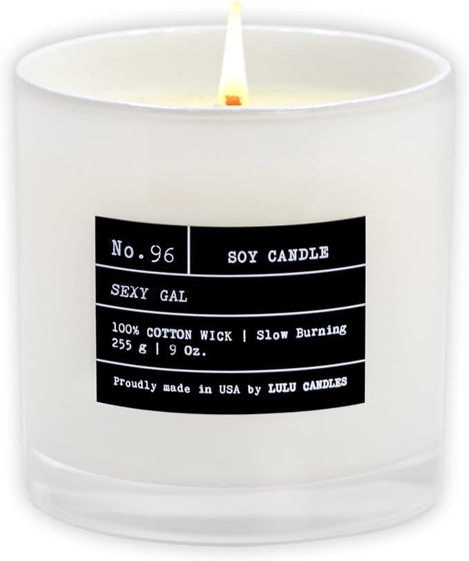Lulu Candles | Sexy Gal | Luxury Scented Soy Jar Candle | Hand Poured in The USA | Highly Scented & Long Lasting (9 Oz.)
