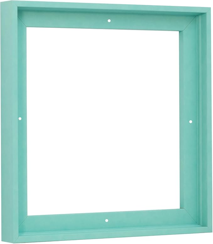 Pixy Canvas Floater Frame 5x5 for 3/4 (0.75) inch Deep Canvas Paintings/Canvas Prints/Wood Canvas Panels/Wall Art/Wall Decor/Home Decor/Artwork (Lucite Green, 5 x 5 inch, Square)