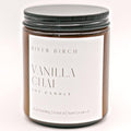 River Birch Candles Vanilla Chai Scented Candle | Premium, All-Natural, Non-Toxic, Soy Amber Jar Candles | 8.5oz 40 Hr Burn Time | Cozy Relaxing Gifts for Home