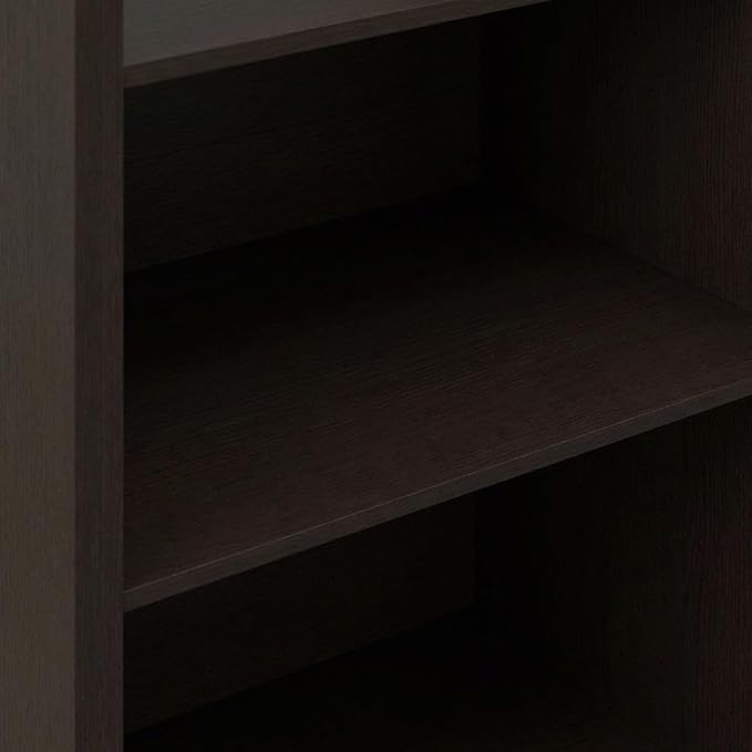 Furnifact Dark Oak Bookcase, Stylish Wooden Storage Unit, Modern Design, Durable Wood Construction, Suitable for Living Room, Office, or Bedroom