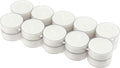 Stonebriar 20 Count Unscented Mega Oversized Clear Cup White Tea Light Candles with 9 Hour Burn Time