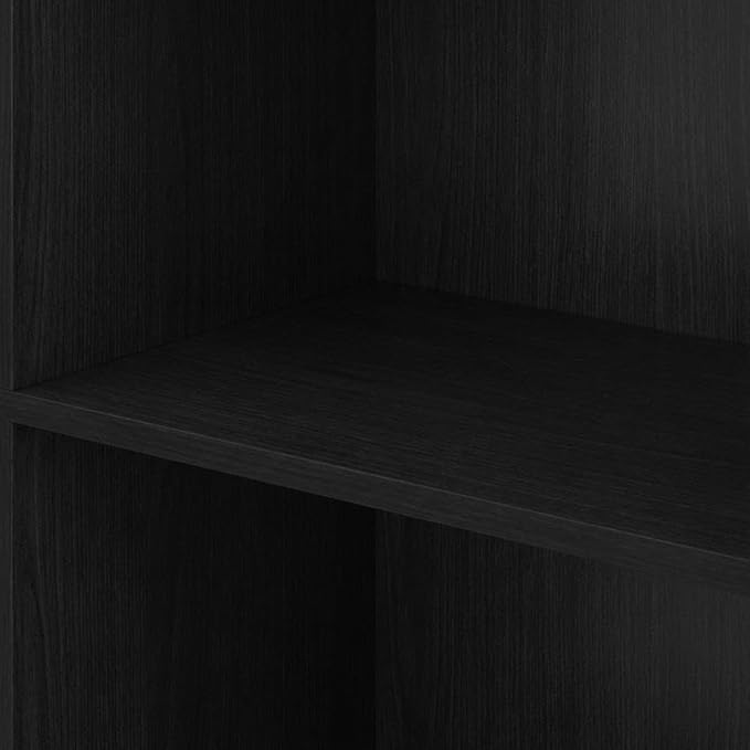 Furnifact Blackwood Bookcase with Durable Wooden Shelves, Modern Design, Sturdy Wood Construction for Home Office, Living Room, Stylish Storage