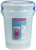 Cambro 8-Quart Round Food-Storage Container with Lid, Set of 2