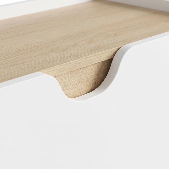 Furnifact White Floating TV Stand for up to 80 inch TVs, wall-Mounted Entertainment Center, Engineered Wood, Modern Design, Sleek wall-Mount Style