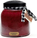 A Cheerful Giver - Cranberry Orange - 34oz Papa Scented Candle Jar with Lid - Keepers of the Light - 155 Hours of Burn Time, Gift for Women, Red