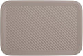 Superio Ribbed Collection Lid for Decorative Plastic Basket Open Home Storage Bins Organizer Baskets, Medium Taupe - for Organizing Closet Storage Bins for Shelves Drawer Shelf 5 Liter