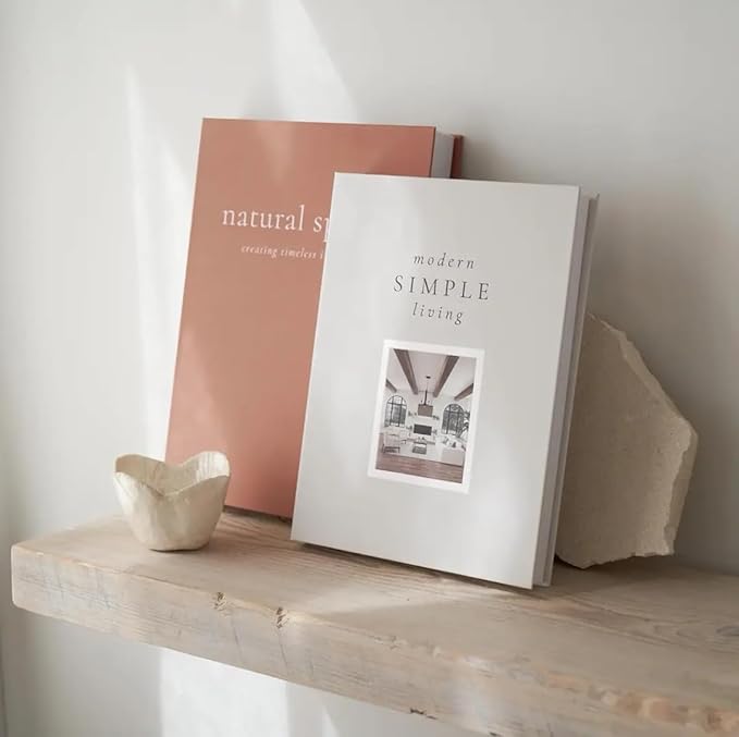 Decorative Books for Home Decor,2 Pcs Modern Minimalist Faux Book for Home Decoration,Coffee Table Decor,Living Room Aesthetic Accent (E3)