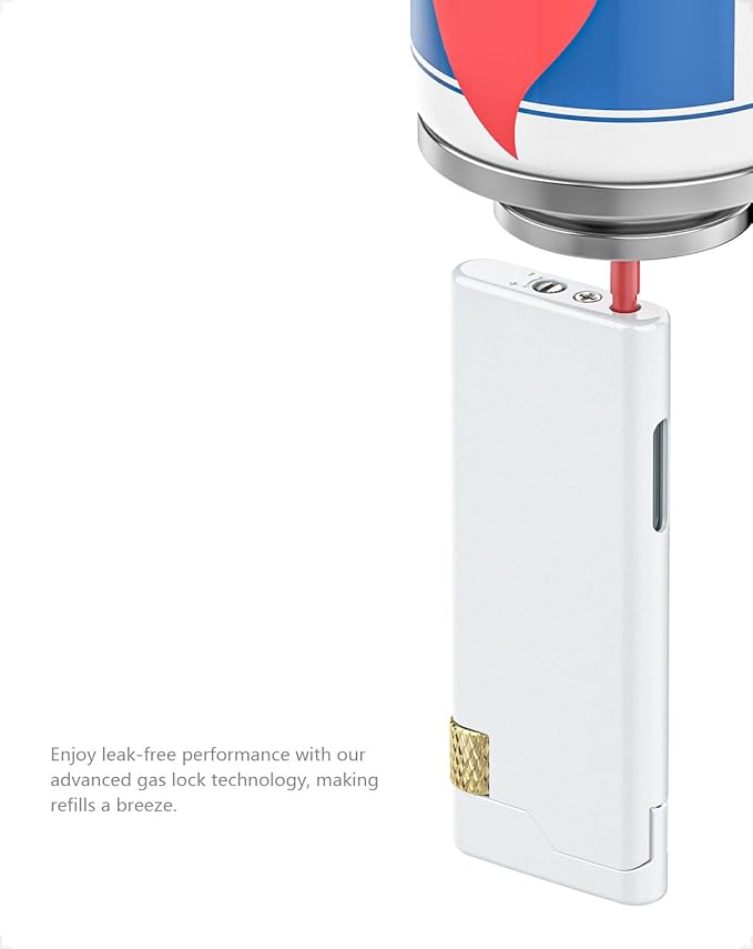 Pack of 2 Cool Mini Lighter Pocket Pipe Lighter Gas Butane Refillable with Adjustable Soft Flame Great Gift idea. Sold Without Gas