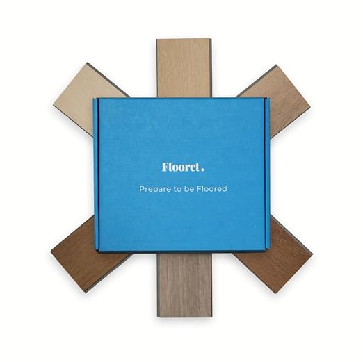 Flooret Luxury Vinyl Plank Flooring Herringbone Bestsellers Sample Kit | 6 Pieces of 12" Cut Samples from Real Planks | DIY Click Installation, 40 Mil Wear Layer, Waterproof and Scratch Resistant LVP