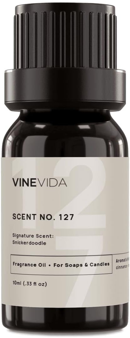 VINEVIDA [10 ml] Snickerdoodle; Fragrance Oil for Candle Making and Soap Making - Premium Candle Scents for Soy Candles