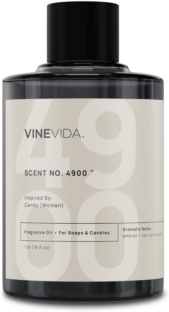 VINEVIDA [16oz] Candy (Women) Fragrance Oil for Candle Making - Natural Candle Oil Scents - Soap Making Essential Oil - Made in USA