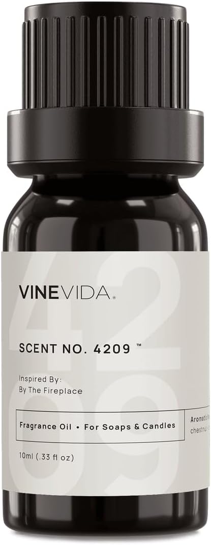 VINEVIDA [10 Ml] Scent NO. 4209 Inspired by by The Fireplace | Premium Fragrance Oil for Candle Making & Soap Making | Candle Scents for Soy Wax | Scented Oils for Car Freshies & Bath Products