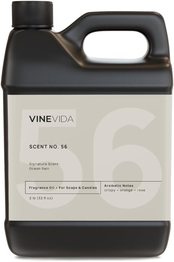 VINEVIDA [32oz] Ocean Rain Fragrance Oil for Candle Making and Soap Making - Premium Candle Scents for Soy Candles