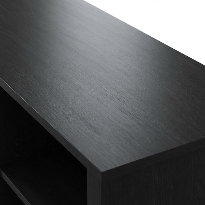 Furnifact Americano Wood TV Stand with Fireplace, 70 Inch Wide Modern Media Console with Durable Construction and Stylish Living Room Design