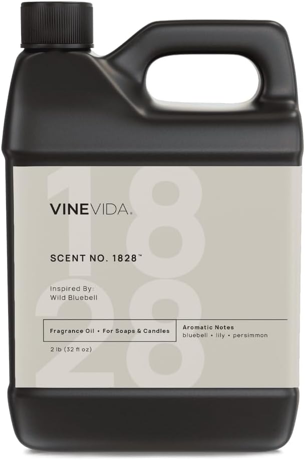 VINEVIDA [32oz] Wild Bluebell Fragrance Oil for Candle Making - Natural Candle Oil Scents - Soap Making Essential Oil - Made in USA