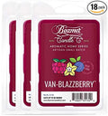 Beamer Candle Co. - Van-Blazzberry Wax Melt – Sweet Vanilla & Tangy Berry Scent – 3 Packs of 6 Cubes – Odor Eliminating – High Fragrance – 40 Hour Burn Time