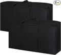 College Packing Bags Black Moving Heavy Duty 150L Waterproof Reusable Dorm Jumbo Comforter Oxford Cloth Size Storage Bags (2 Pack)