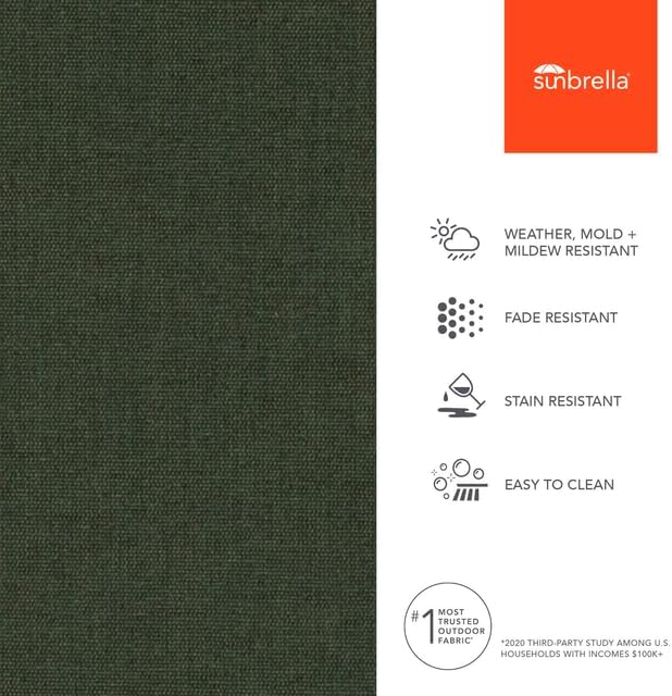 Sunbrella Outdoor Fabric by The Yard | Play Jungle (Solid) | Official Sunbrella Seller | Indoor or Outdoor Upholstery Fabric for Chairs, Cushions, Drapery, Pillows, Furniture