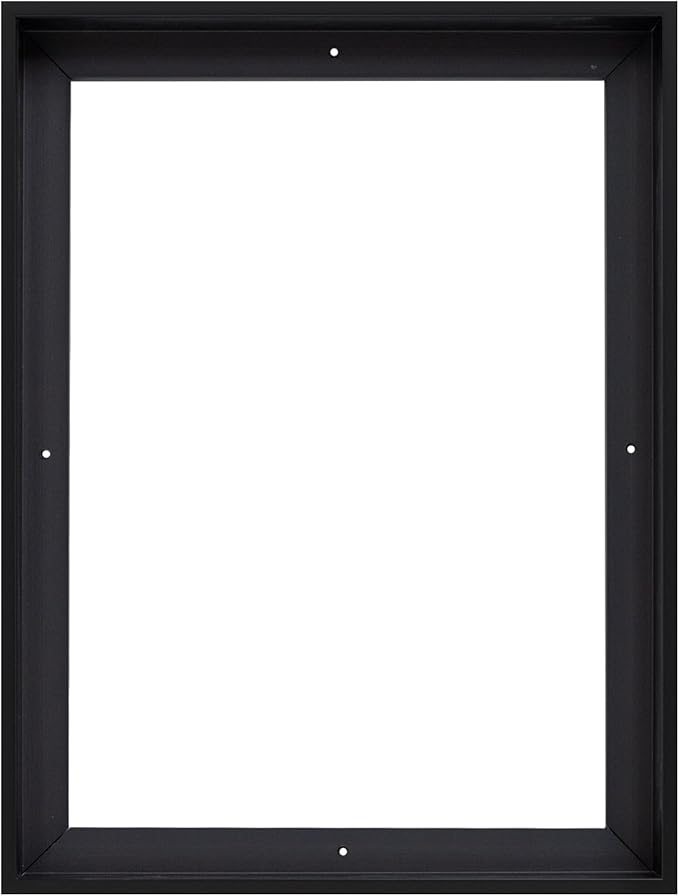 Pixy Canvas Floater Frame 16x24 for 1-1/4 (1.25) inch Deep Canvas Paintings/Canvas Prints/Wood Canvas Panels/Wall Art/Wall Decor/Home Decor/Artwork (Black, 16 x 24 inch, Portrait)