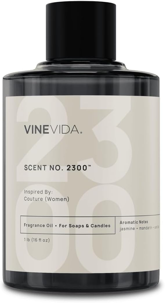VINEVIDA [16oz] Couture (Women) Fragrance Oil for Candle Making - Natural Candle Oil Scents - Soap Making Essential Oil - Made in USA