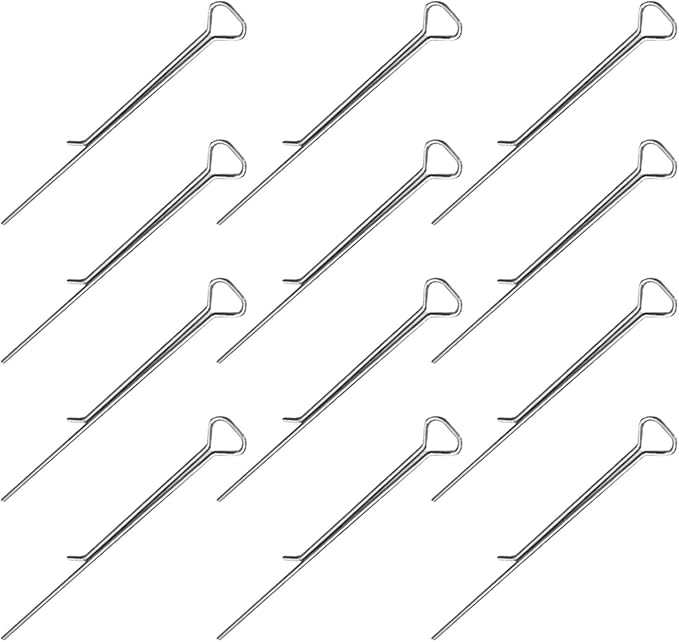 MAGICLULU Candle Wick Centering Clips 12Pcs Carbon Steel Wick Holders for DIY Candle Making Fixing Tool Compatible with Various Container Shapes 4.33In Length