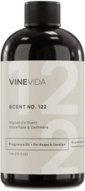 VINEVIDA Scent NO. 122 Fragrance Oil - 16oz (1lb) - Signature Scent: Snowflake & Cashmere Fragrance Oil for Candle Making - Made in USA Candle Scents Scents for Soap Making
