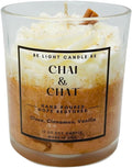 Cinnamon Candle | Purpose-Driven Soy Candles | 12oz Dessert Candle | Gifts for Women | Starbucks | Brown | Mother's Day Gift for Women | Be Light Candle RE (Chai & Chat)