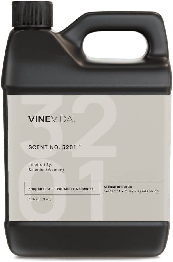 VINEVIDA [32oz] Scandal (Women) Fragrance Oil for Candle Making - Natural Candle Oil Scents - Soap Making Essential Oil - Made in USA