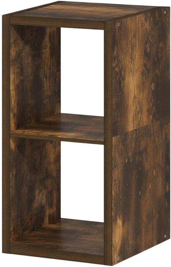 Furnifact Amber Pine Bookcase with Sturdy Wooden Construction, Elegant Design, Durable Storage, Perfect for Living Room, Office, or Bedroom Spaces
