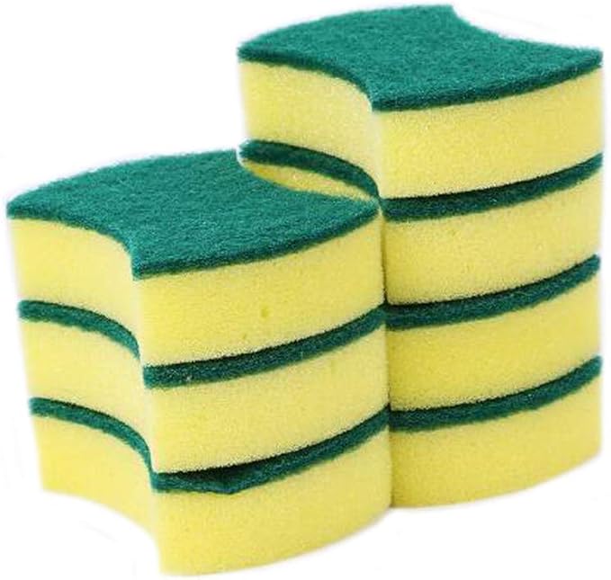 10 Pcs Dishes Sponge Scrub Pad Magic Scrub Sponge Kitchen Brush