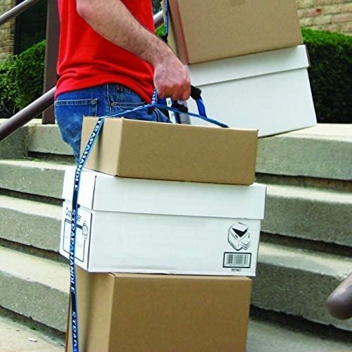 8’ Carry Strap with Handle | Adjustable Belt | Easy, Safe, Secure, Lifting, Moving, Carrying Heavy Boxes, Groceries | Best Luggage Strap (Strap-A-Handle 8ft. Length, 50lb. Capacity)
