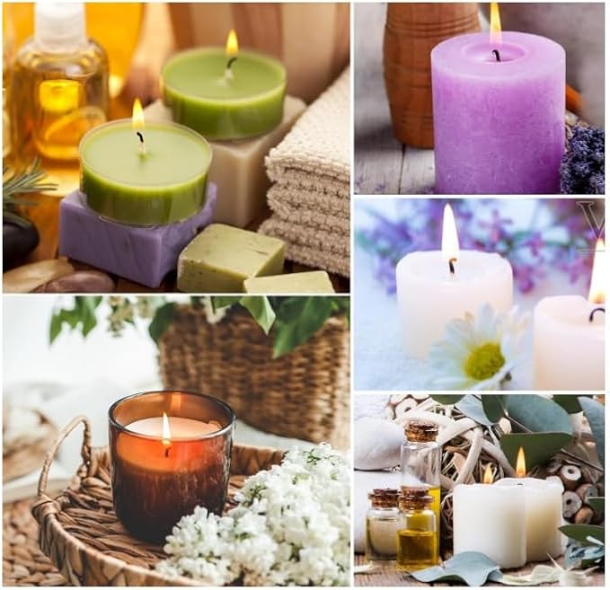 LCPKUTTR Candle Making Kit,DIY Starter Soy Candle Making Supplies/Kit,with 900ml Candle Make Pouring Pot, Candle Wicks, Wicks Sticker, Wicks Holder,Soy Candle Wax TH0JY-1210