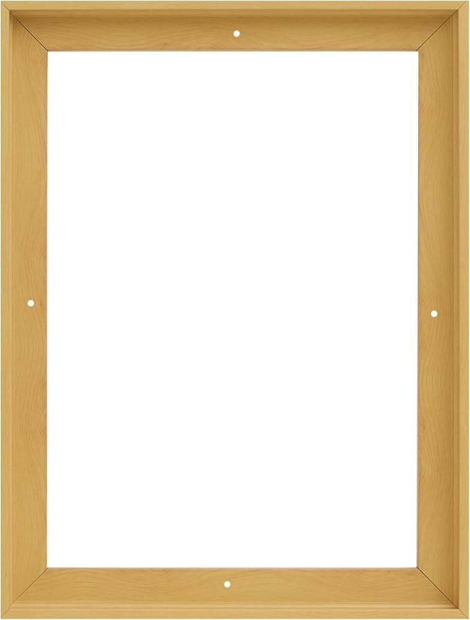 Pixy Canvas Floater Frame 5x7 for 3/4 (0.75) inch Deep Canvas Paintings/Canvas Prints/Wood Canvas Panels/Wall Art/Wall Decor/Home Decor/Artwork (Light Maple, 5 x 7 inch, Portrait)