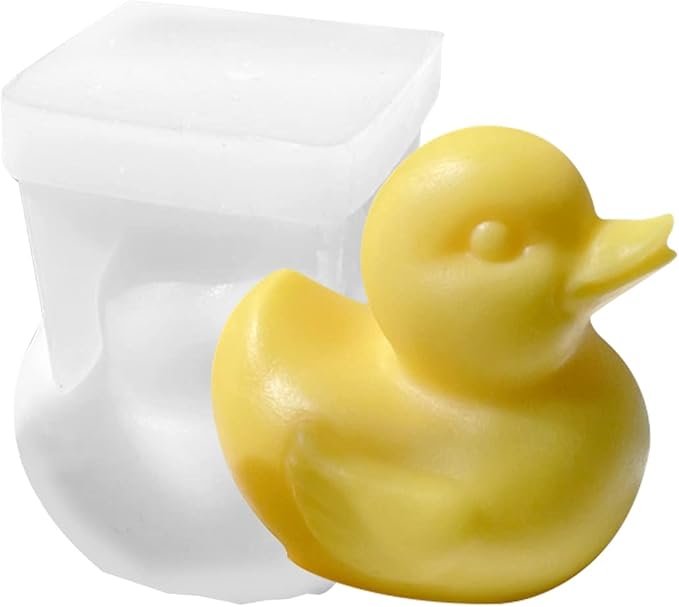ZAKVOOR 3D Duck Candle Silicone Molds Animal Resin Casting Mould for DIY Candle Making Polymer Clay Craft Plaster Home Decoration