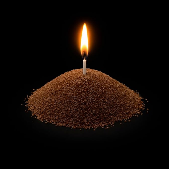 Sand Wax Candle Making Kit – 5 Wooden Wicks & 15 Cotton Wicks, 500 g Premium Fragrance-Free Sand Wax (Ironstone Brown)
