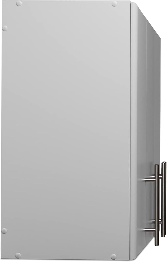 Prepac Elite 54" Wall Cabinet, Light Gray Storage Cabinet with 2 Adjustable Shelves, Storage for Pantry, Kitchen and Bathroom 12" D x 54" W x 24" H