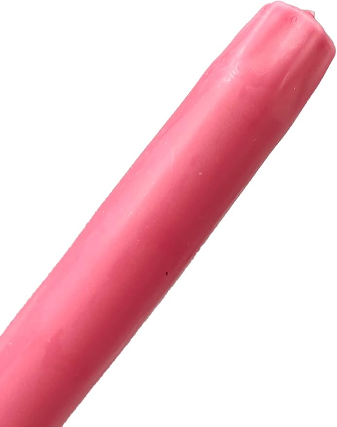 D'light Online Elegant 12" Pink Gradient Taper Candles Premium Quality- Unscented, Hand-Dipped Tapered Candles, Dripless and Smokeless - Set of 12 (12 Inch, Pink Gradient)