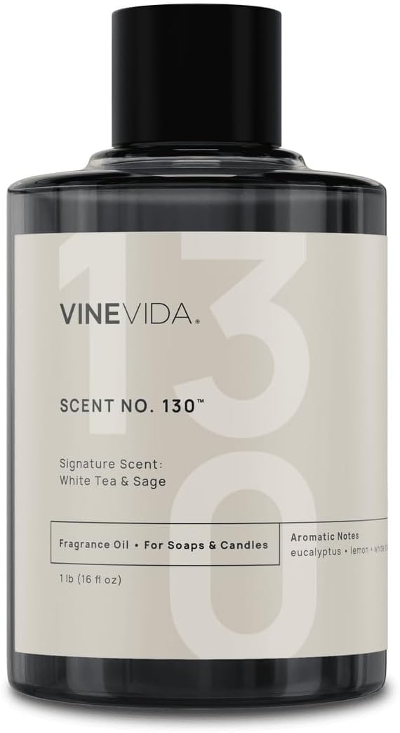 VINEVIDA [16 oz] White Tea & Sage; Fragrance Oil for Candle Making and Soap Making - Premium Candle Scents for Soy Candles
