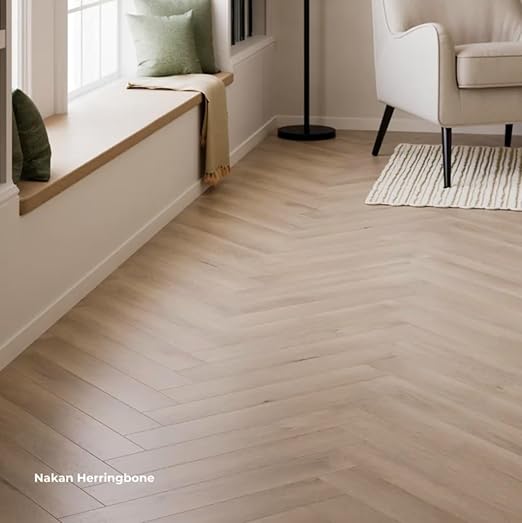 Flooret Luxury Vinyl Plank Flooring Herringbone Bestsellers Sample Kit | 6 Pieces of 12" Cut Samples from Real Planks | DIY Click Installation, 40 Mil Wear Layer, Waterproof and Scratch Resistant LVP